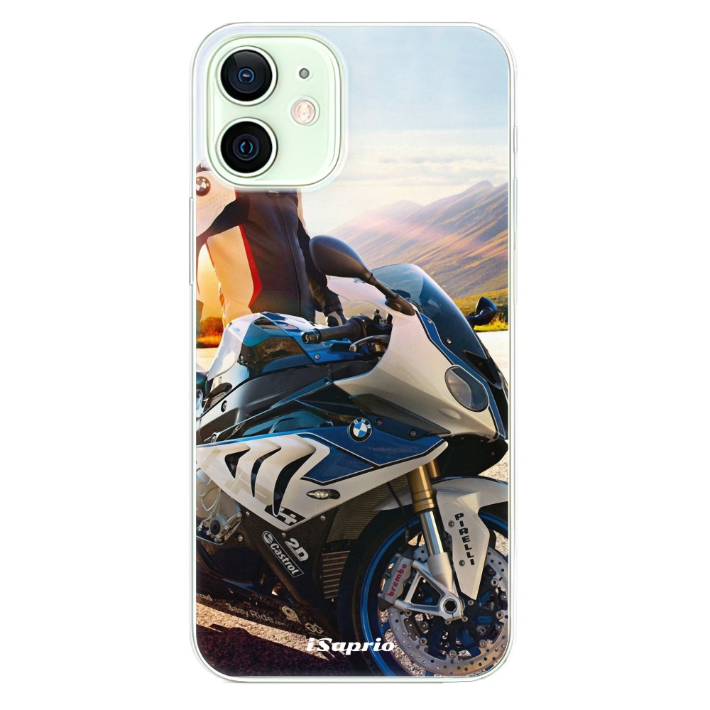 Odolné silikónové puzdro iSaprio - Motorcycle 10 - iPhone 12 mini