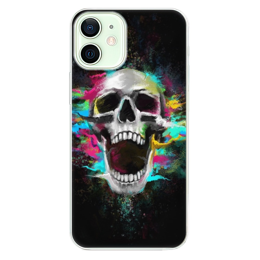 Odolné silikónové puzdro iSaprio - Skull in Colors - iPhone 12 mini
