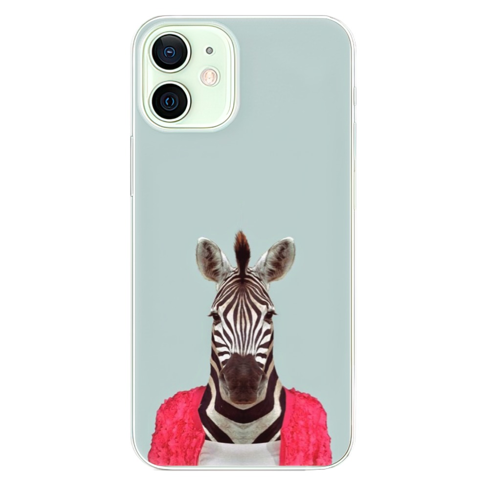 Odolné silikónové puzdro iSaprio - Zebra 01 - iPhone 12 mini