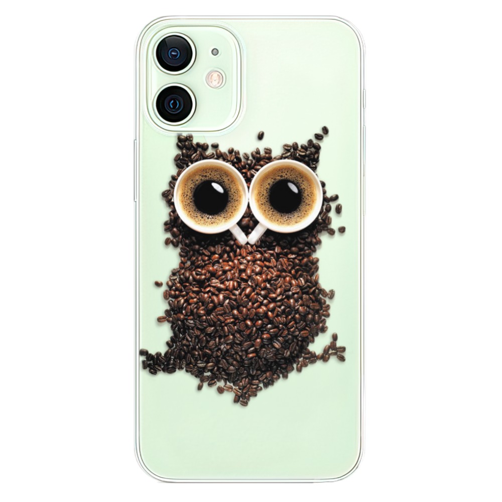 Odolné silikónové puzdro iSaprio - Owl And Coffee - iPhone 12 mini