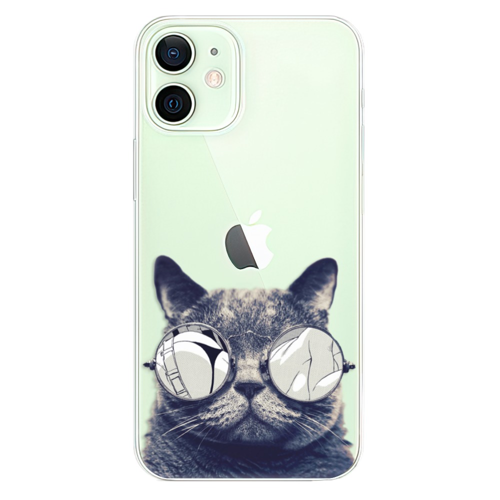 Odolné silikónové puzdro iSaprio - Crazy Cat 01 - iPhone 12