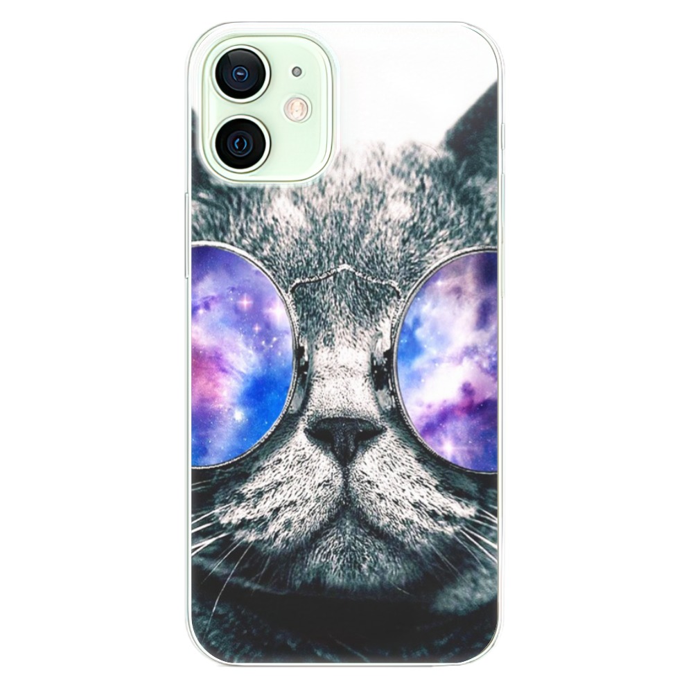 Odolné silikónové puzdro iSaprio - Galaxy Cat - iPhone 12