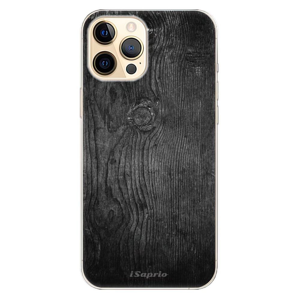 Odolné silikónové puzdro iSaprio - Black Wood 13 - iPhone 12 Pro