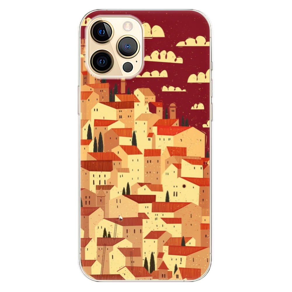 Odolné silikónové puzdro iSaprio - Mountain City - iPhone 12 Pro