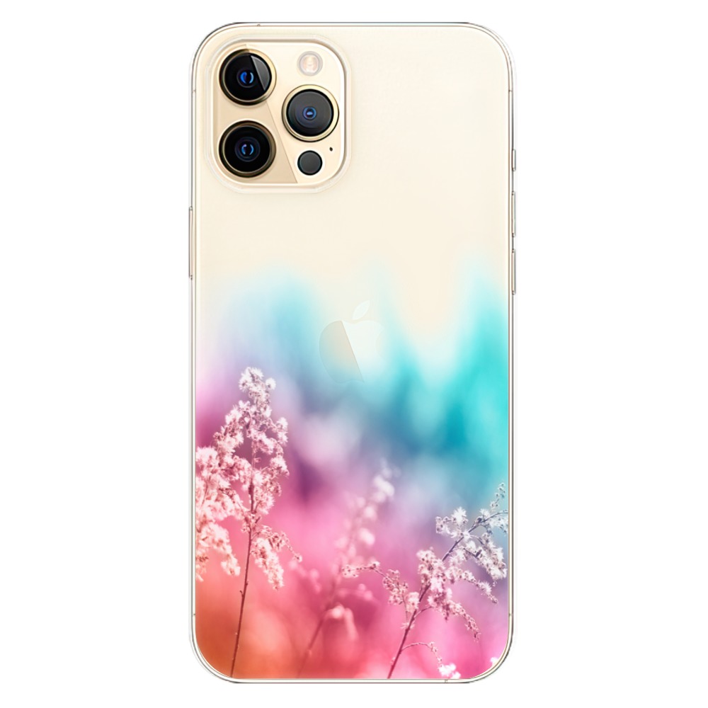 Odolné silikónové puzdro iSaprio - Rainbow Grass - iPhone 12 Pro