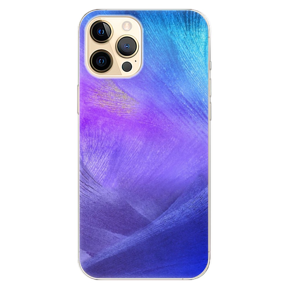 Odolné silikónové puzdro iSaprio - Purple Feathers - iPhone 12 Pro Max