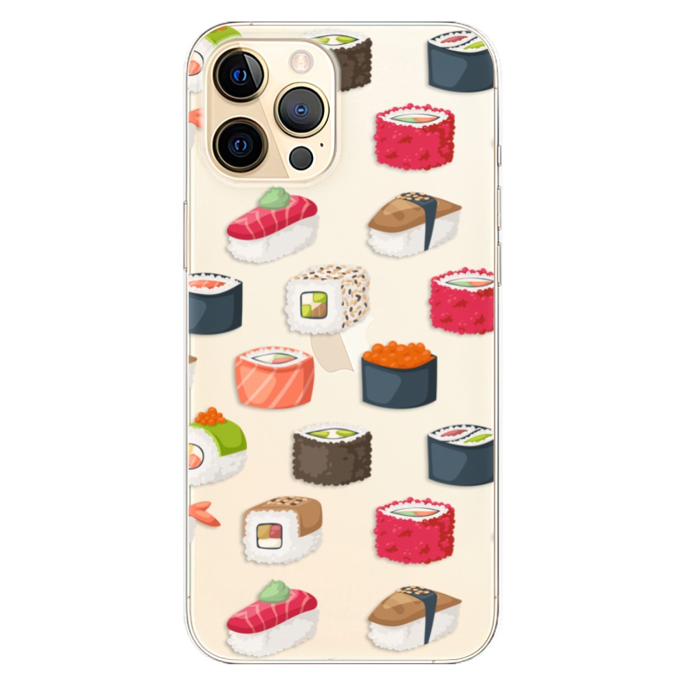 Odolné silikónové puzdro iSaprio - Sushi Pattern - iPhone 12 Pro Max