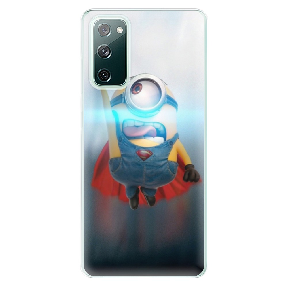 Odolné silikónové puzdro iSaprio - Mimons Superman 02 - Samsung Galaxy S20 FE