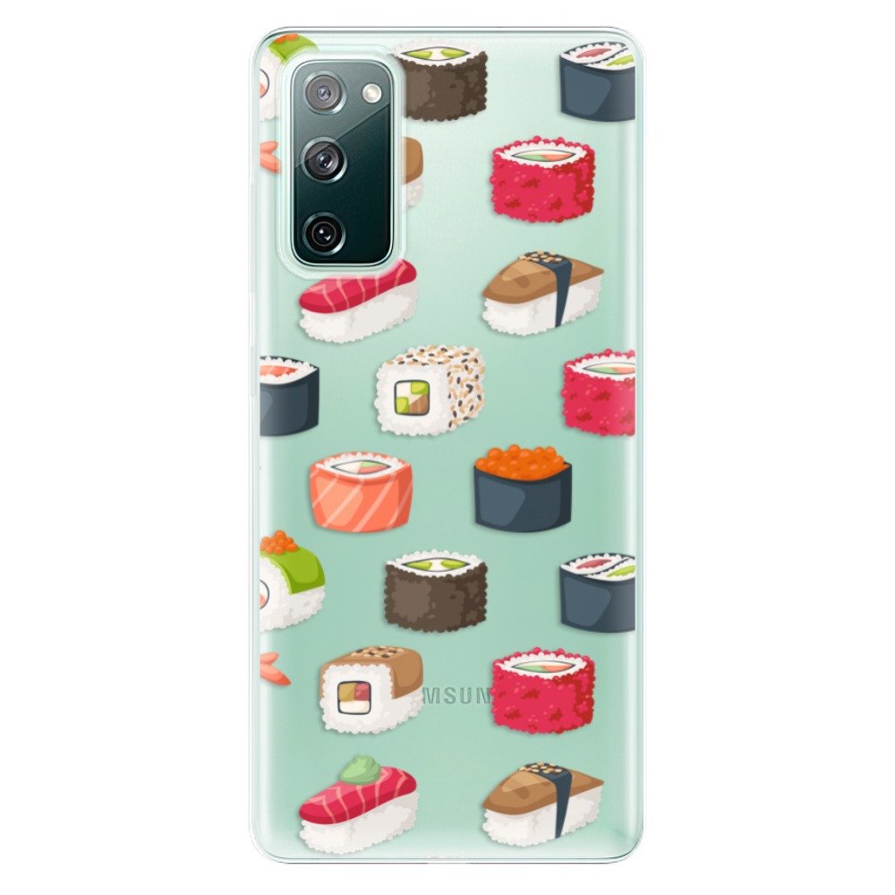 Odolné silikónové puzdro iSaprio - Sushi Pattern - Samsung Galaxy S20 FE