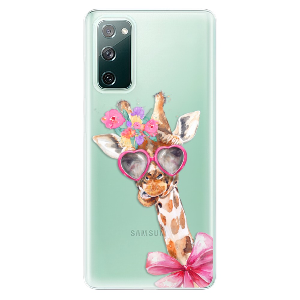 Odolné silikónové puzdro iSaprio - Lady Giraffe - Samsung Galaxy S20 FE