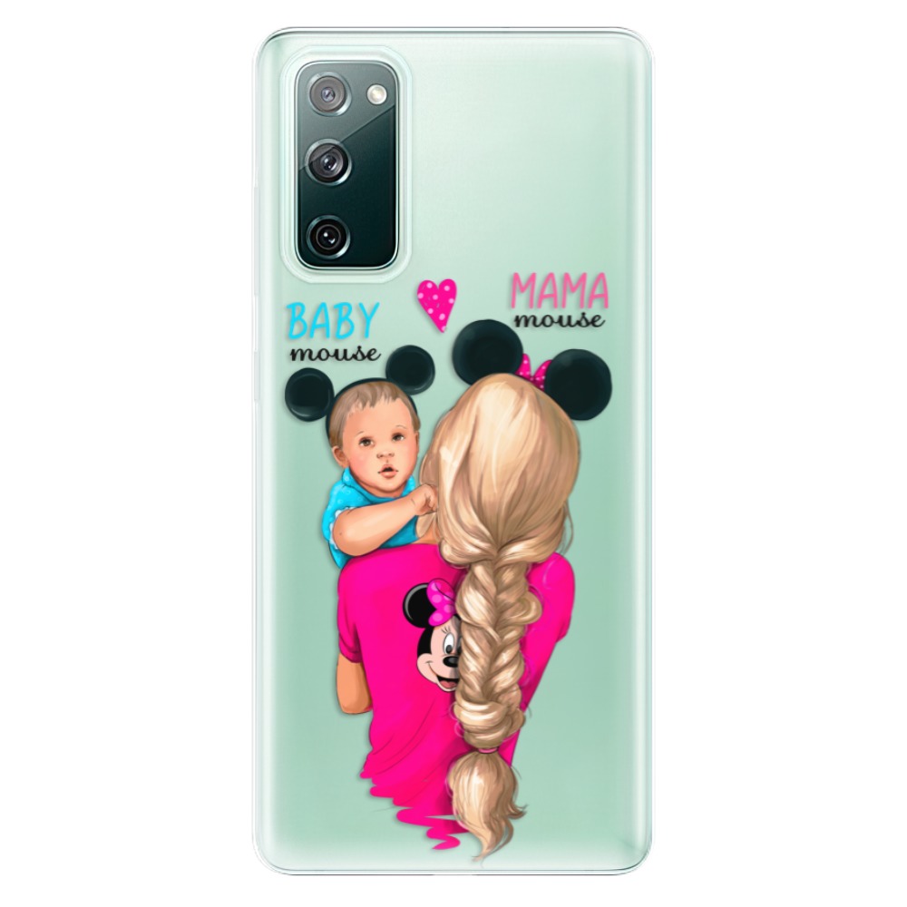 Odolné silikónové puzdro iSaprio - Mama Mouse Blonde and Boy - Samsung Galaxy S20 FE
