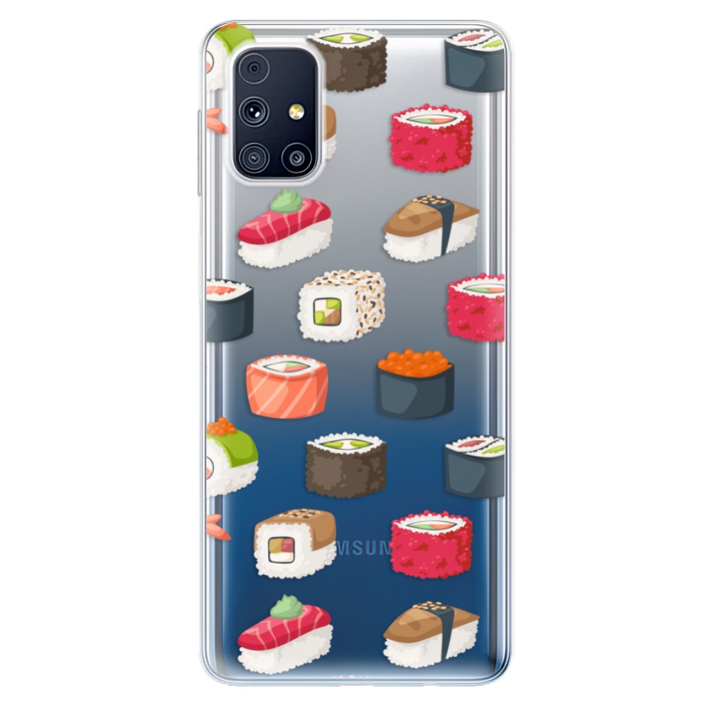 Odolné silikónové puzdro iSaprio - Sushi Pattern - Samsung Galaxy M31s