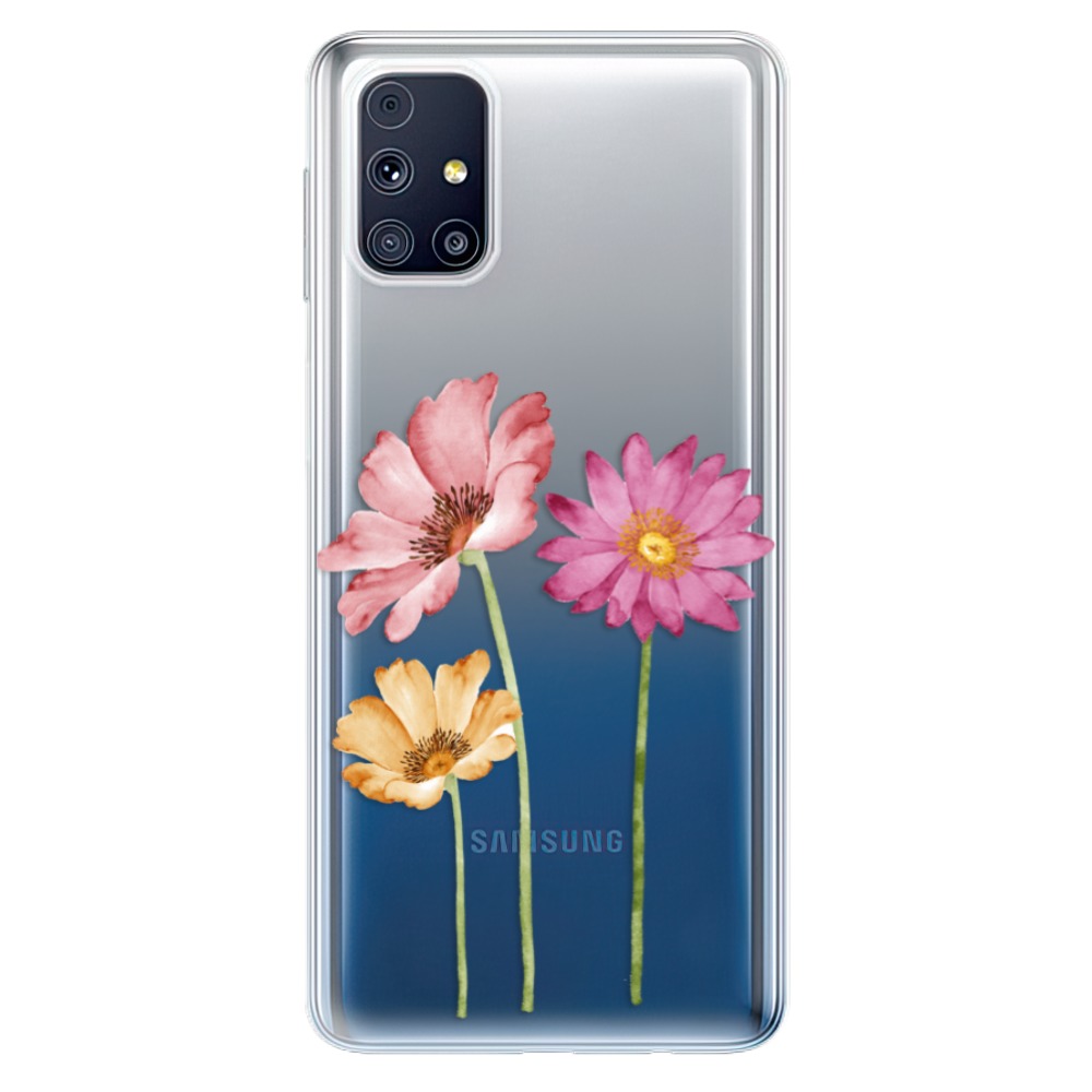 Odolné silikónové puzdro iSaprio - Three Flowers - Samsung Galaxy M31s