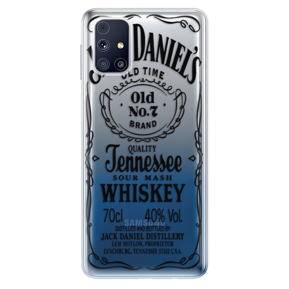 Odolné silikónové puzdro iSaprio - Transparent Black Jack - Samsung Galaxy M31s