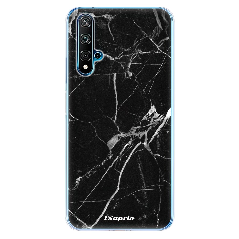Odolné silikónové puzdro iSaprio - Black Marble 18 - Huawei Nova 5T