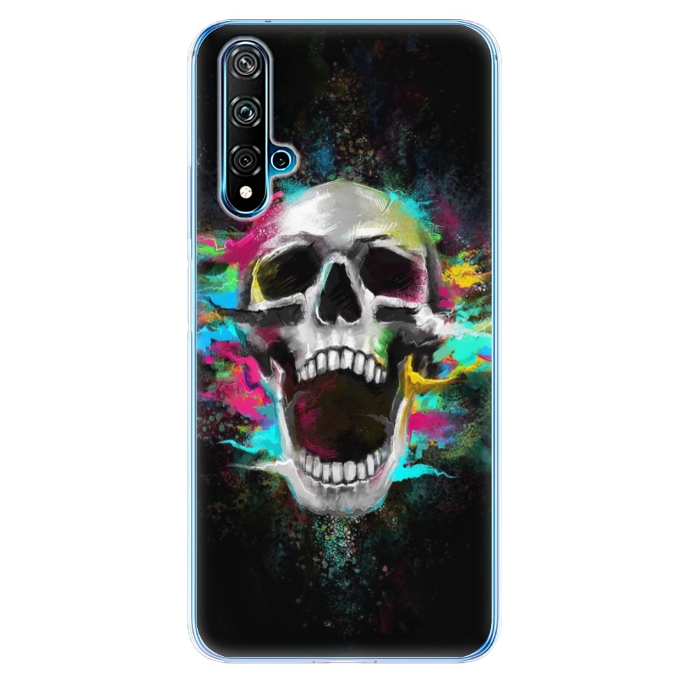 Odolné silikónové puzdro iSaprio - Skull in Colors - Huawei Nova 5T