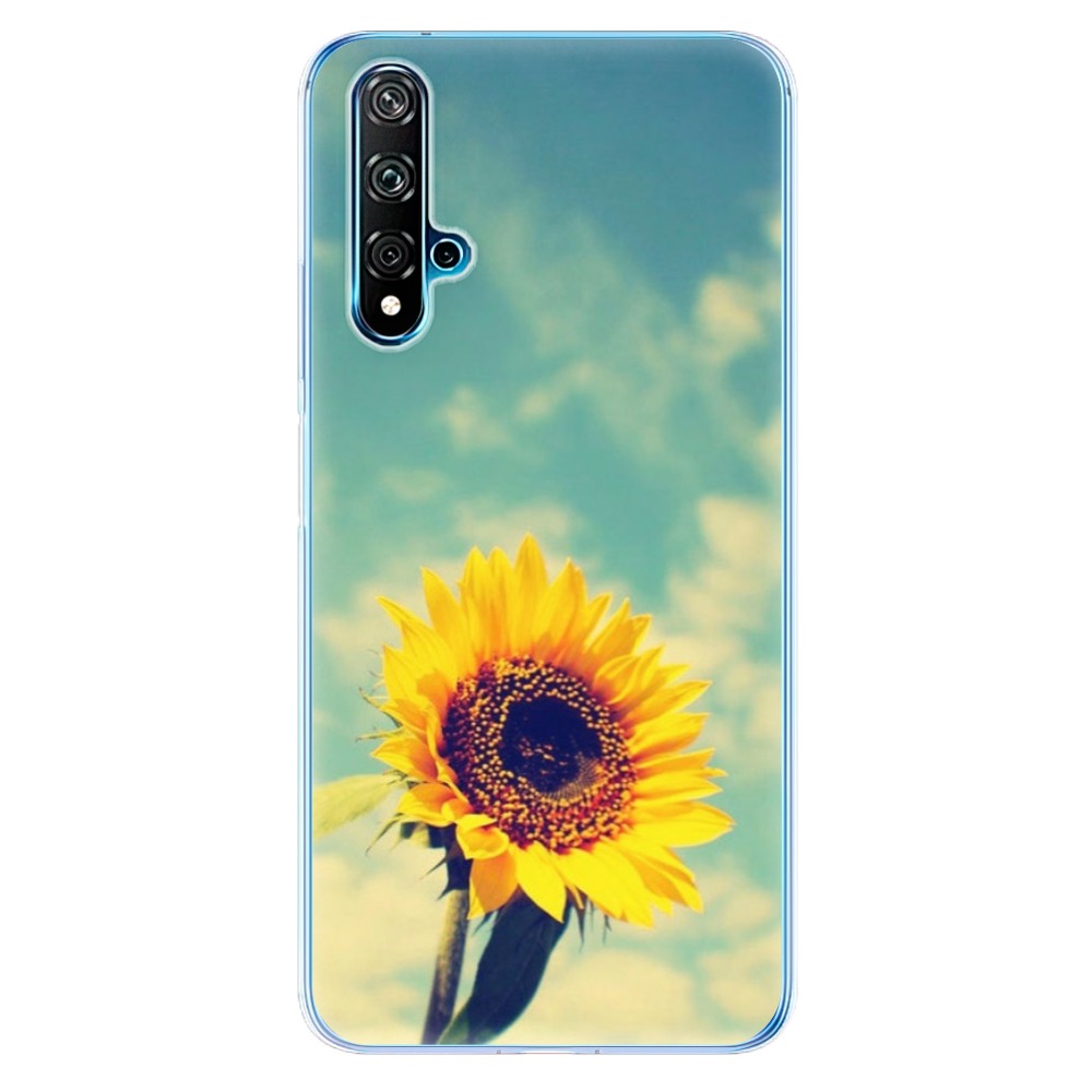 Odolné silikónové puzdro iSaprio - Sunflower 01 - Huawei Nova 5T