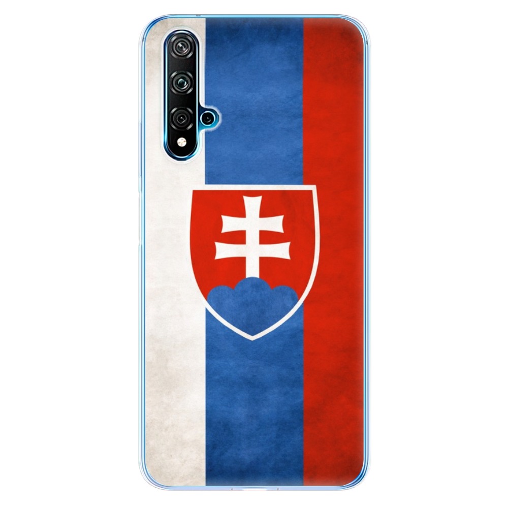 Odolné silikónové puzdro iSaprio - Slovakia Flag - Huawei Nova 5T