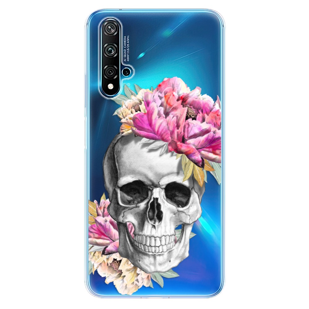 Odolné silikónové puzdro iSaprio - Pretty Skull - Huawei Nova 5T