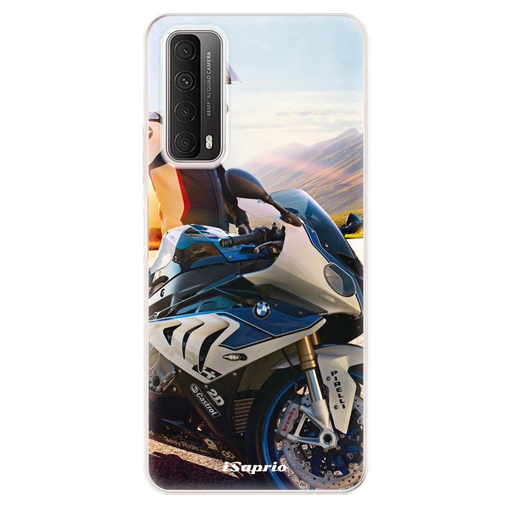 Odolné silikónové puzdro iSaprio - Motorcycle 10 - Huawei P Smart 2021