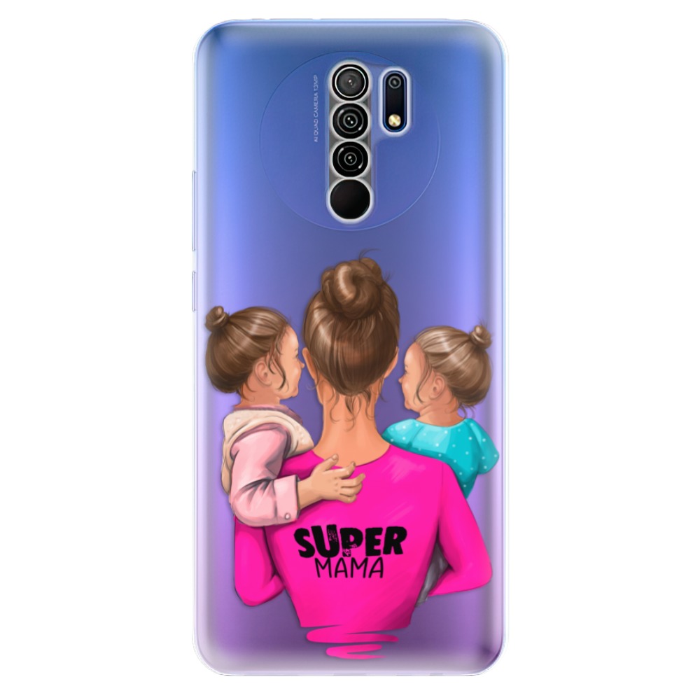 Odolné silikónové puzdro iSaprio - Super Mama - Two Girls - Xiaomi Redmi 9