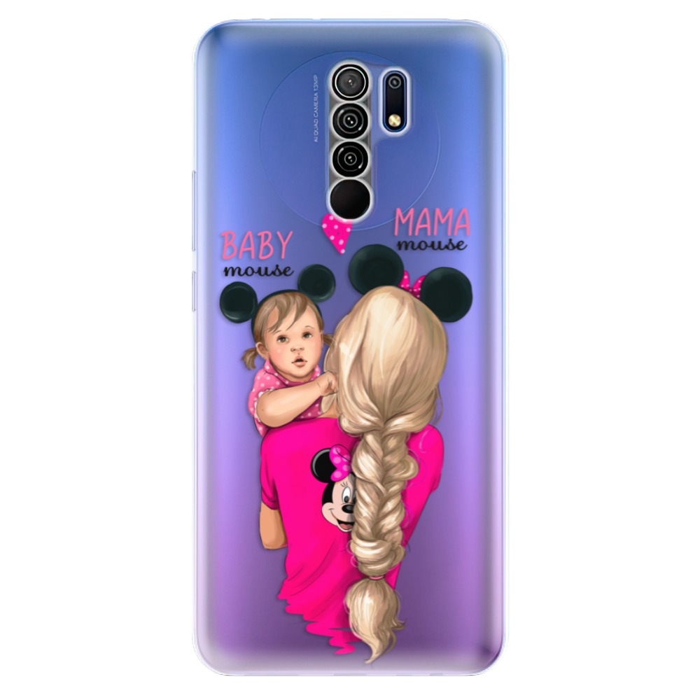 Odolné silikónové puzdro iSaprio - Mama Mouse Blond and Girl - Xiaomi Redmi 9