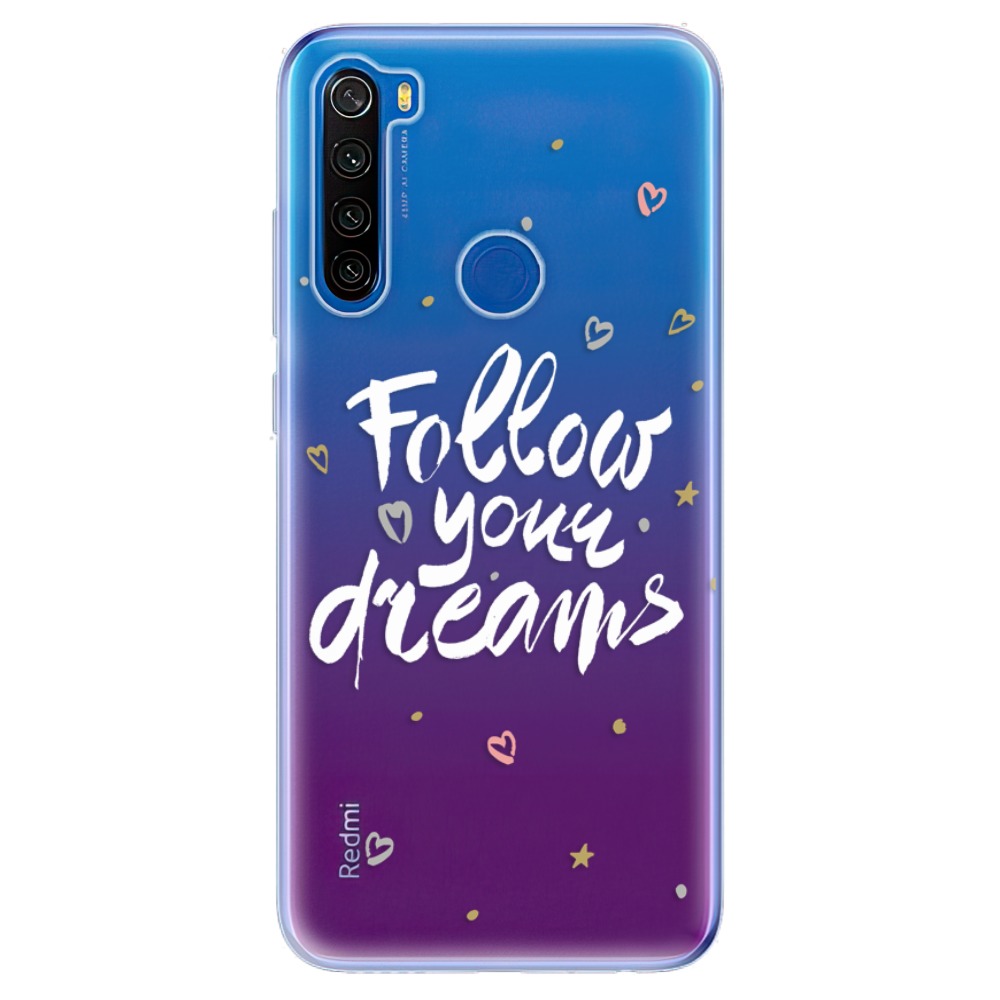 Odolné silikónové puzdro iSaprio - Follow Your Dreams - white - Xiaomi Redmi Note 8T