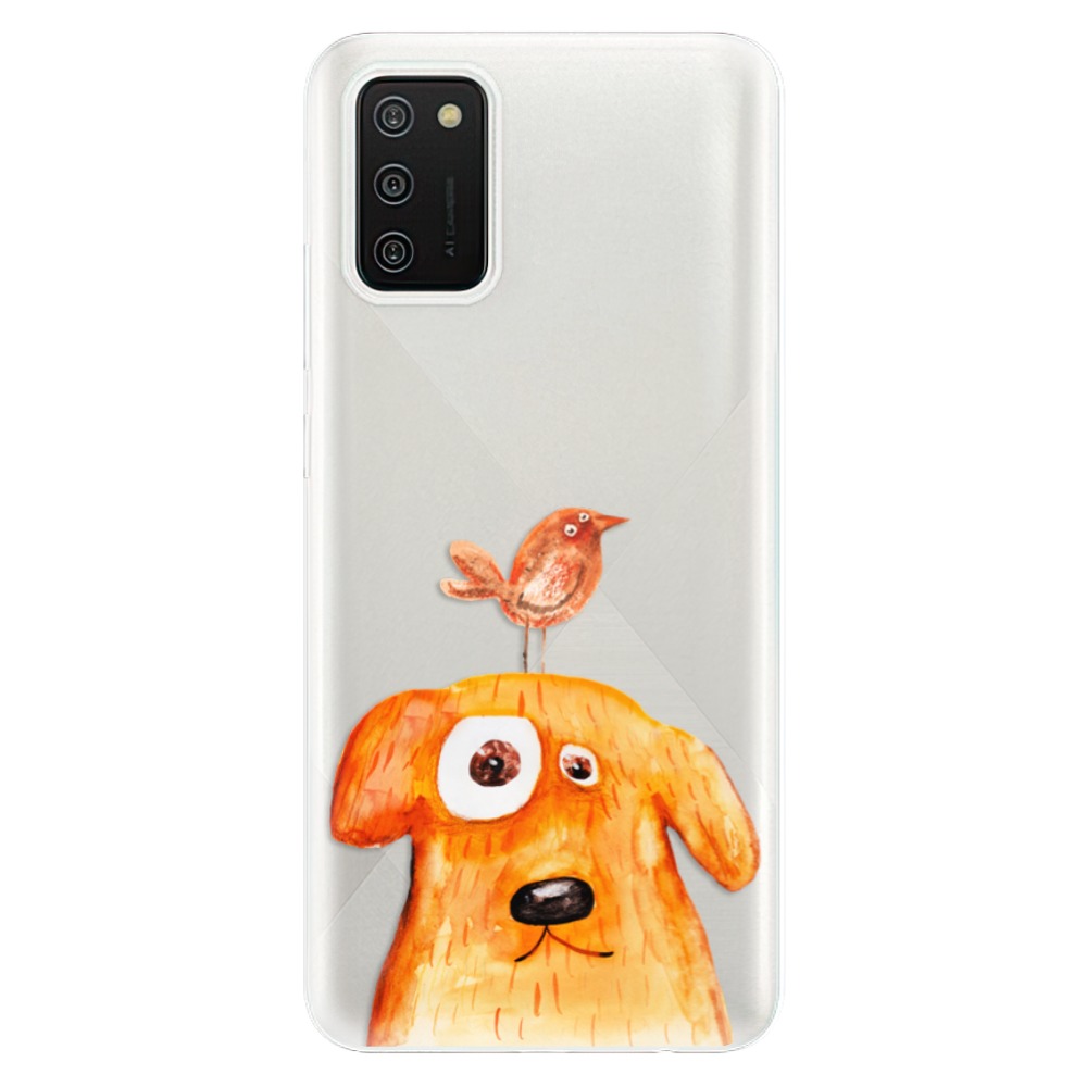 Odolné silikónové puzdro iSaprio - Dog And Bird - Samsung Galaxy A02s