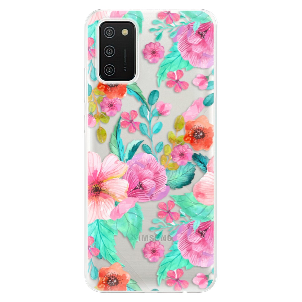 Odolné silikónové puzdro iSaprio - Flower Pattern 01 - Samsung Galaxy A02s