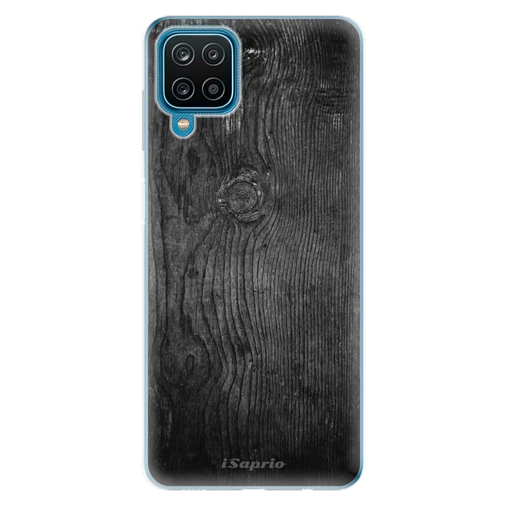 Odolné silikónové puzdro iSaprio - Black Wood 13 - Samsung Galaxy A12
