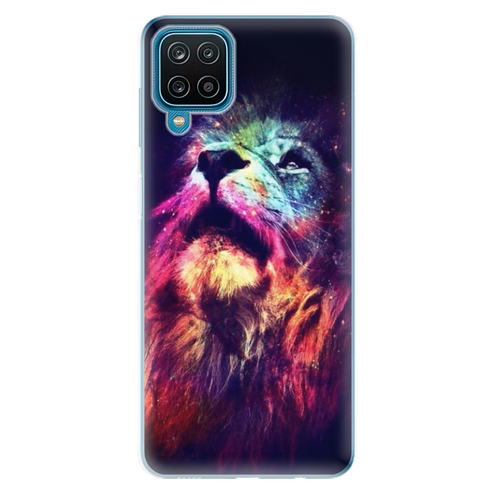 Odolné silikónové puzdro iSaprio - Lion in Colors - Samsung Galaxy A12