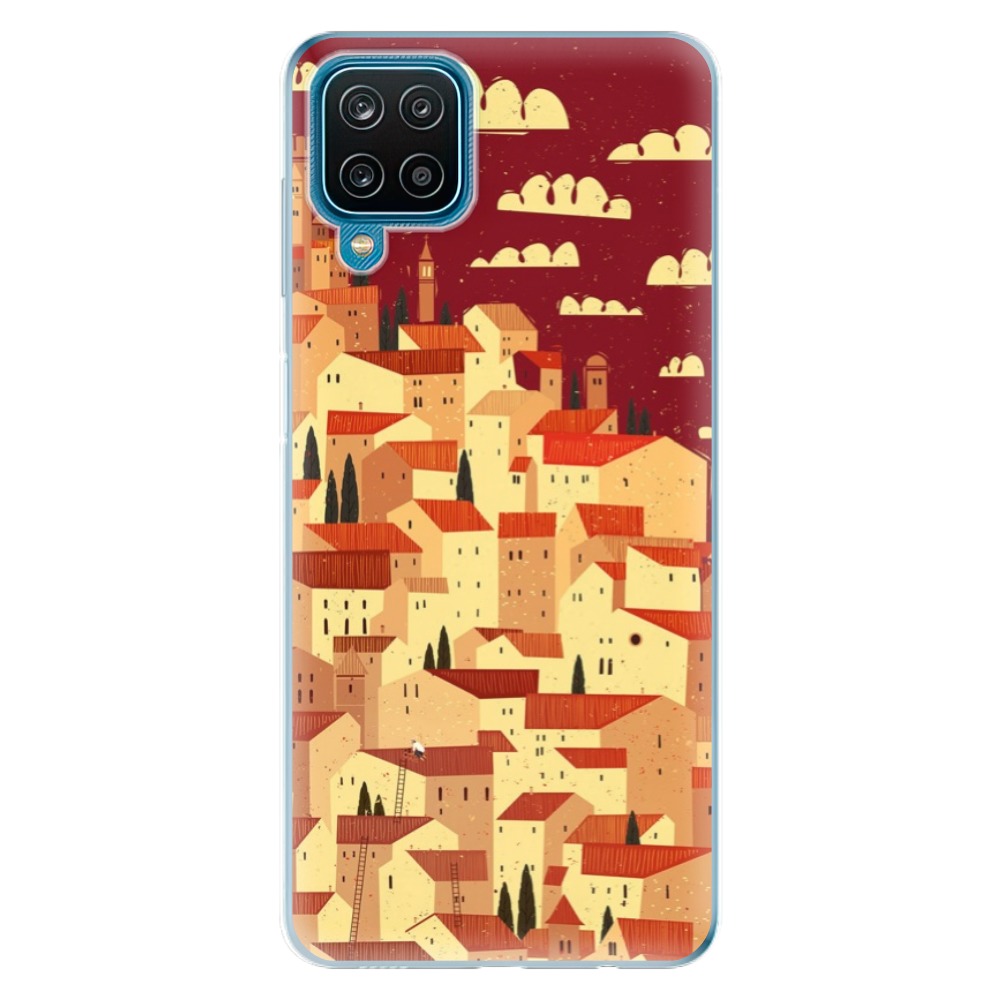 Odolné silikónové puzdro iSaprio - Mountain City - Samsung Galaxy A12