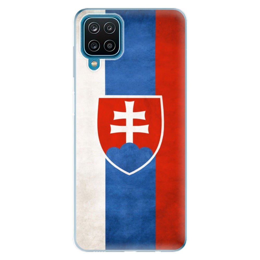 Odolné silikónové puzdro iSaprio - Slovakia Flag - Samsung Galaxy A12