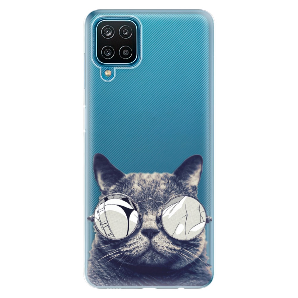 Odolné silikónové puzdro iSaprio - Crazy Cat 01 - Samsung Galaxy A12