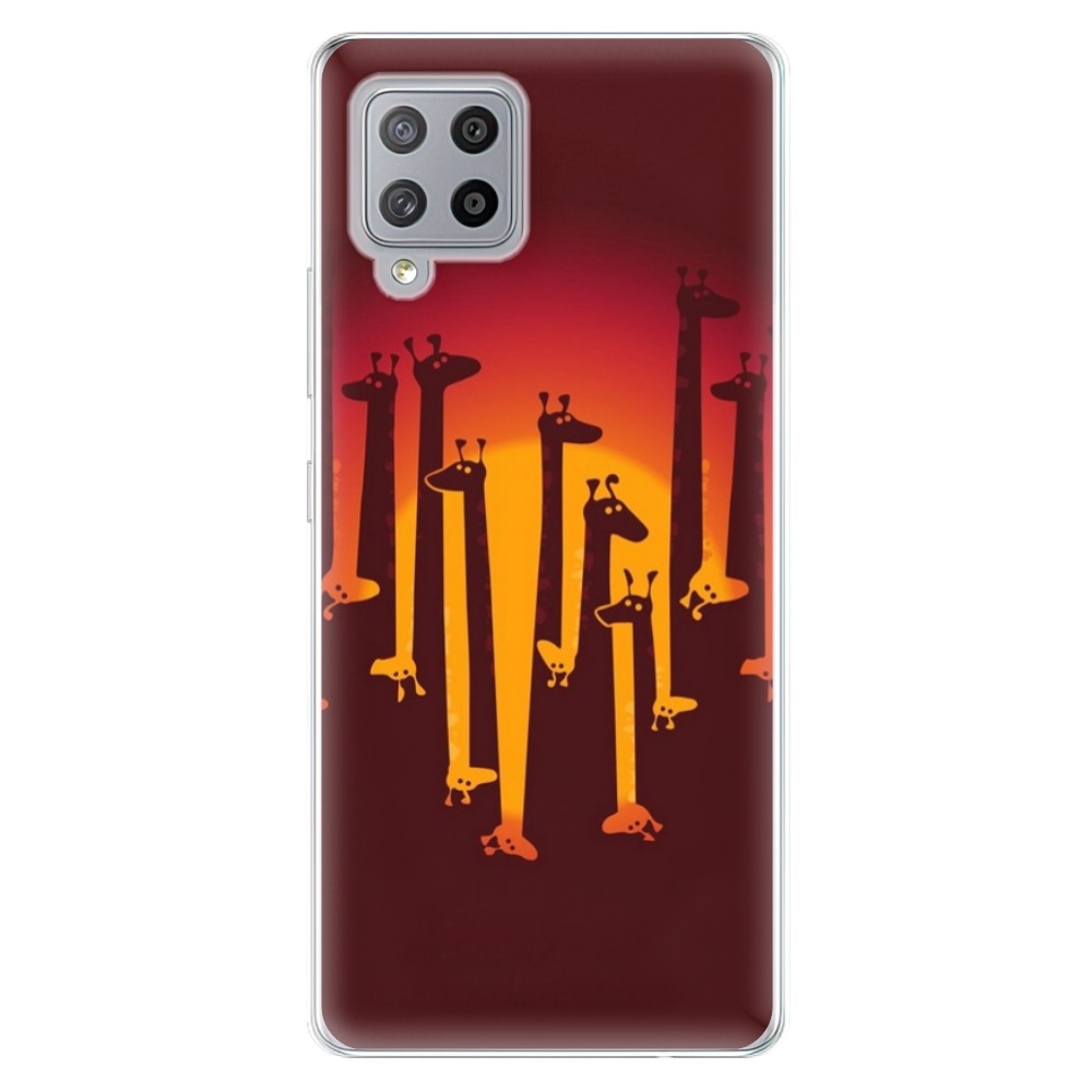 Odolné silikónové puzdro iSaprio - Giraffe 01 - Samsung Galaxy A42