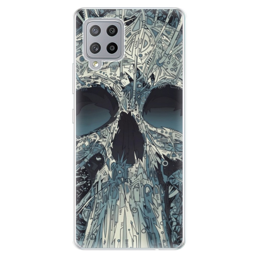 Odolné silikónové puzdro iSaprio - Abstract Skull - Samsung Galaxy A42