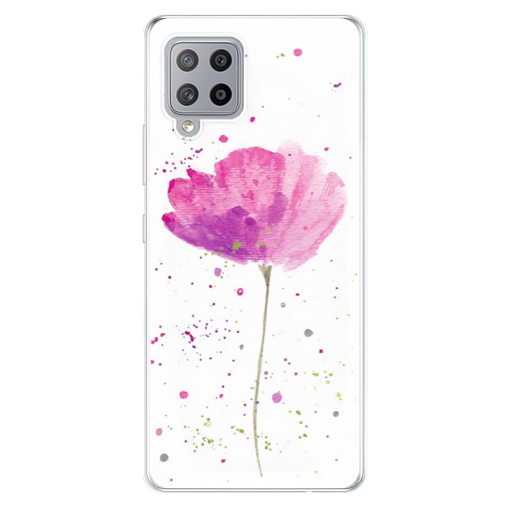 Odolné silikónové puzdro iSaprio - Poppies - Samsung Galaxy A42