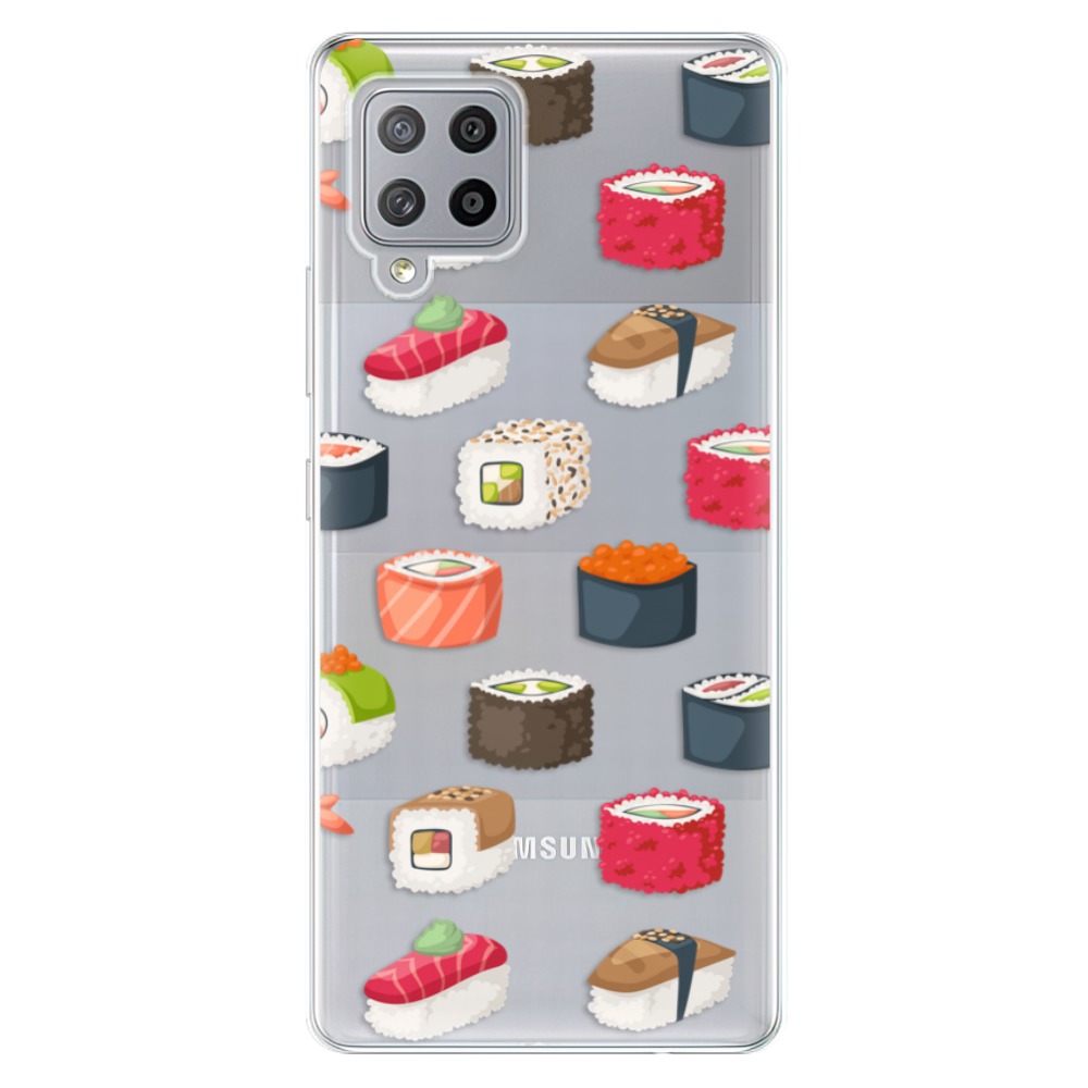 Odolné silikónové puzdro iSaprio - Sushi Pattern - Samsung Galaxy A42