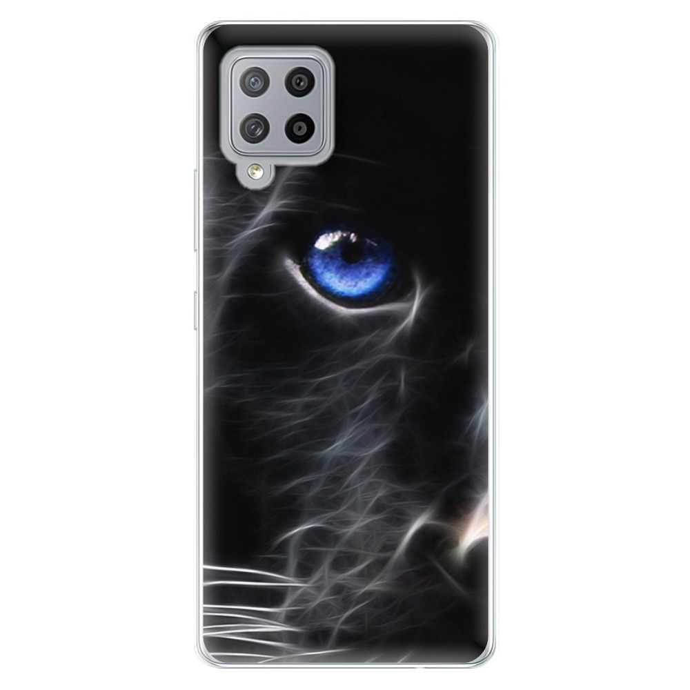 Odolné silikónové puzdro iSaprio - Black Puma - Samsung Galaxy A42