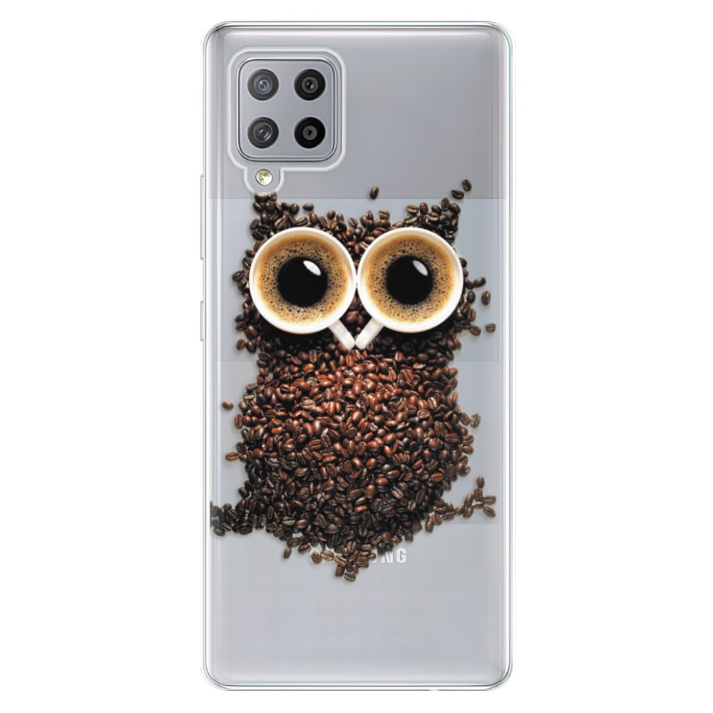 Odolné silikónové puzdro iSaprio - Owl And Coffee - Samsung Galaxy A42