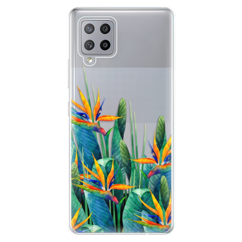 Odolné silikónové puzdro iSaprio - Exotic Flowers - Samsung Galaxy A42