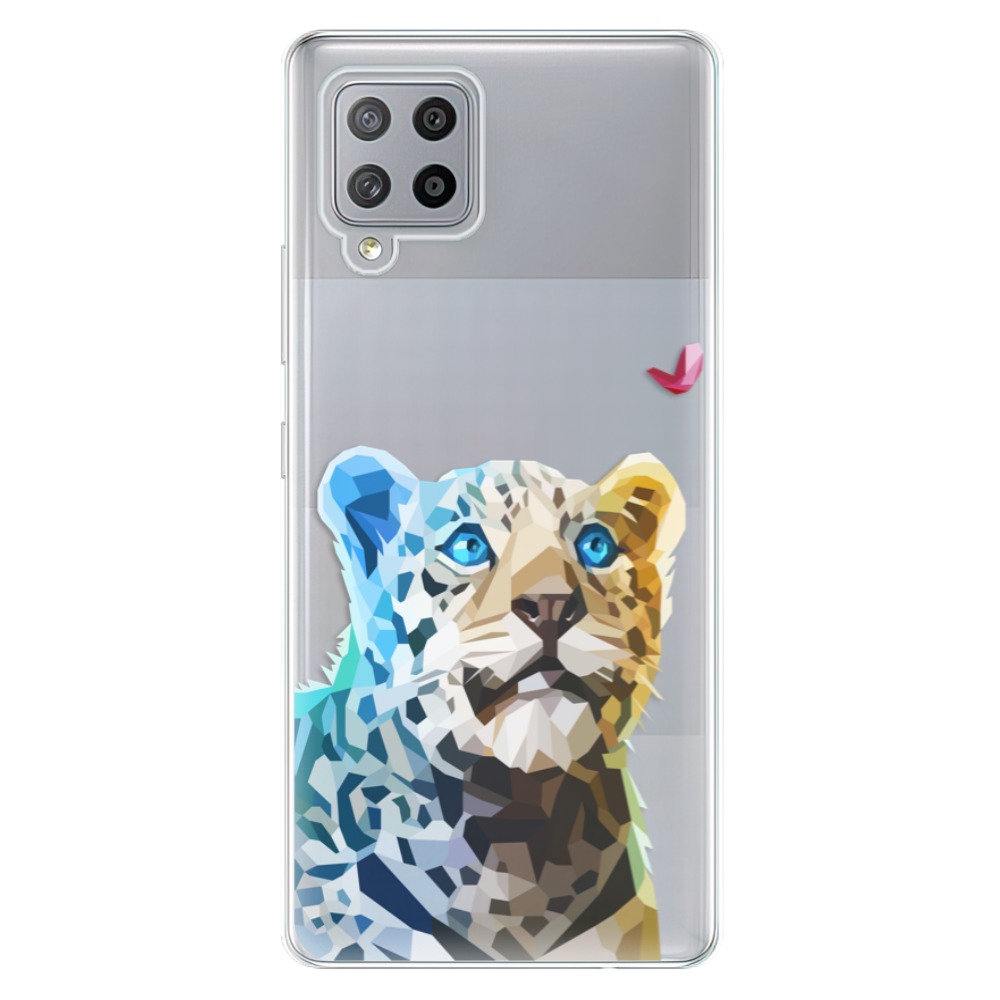 Odolné silikónové puzdro iSaprio - Leopard With Butterfly - Samsung Galaxy A42