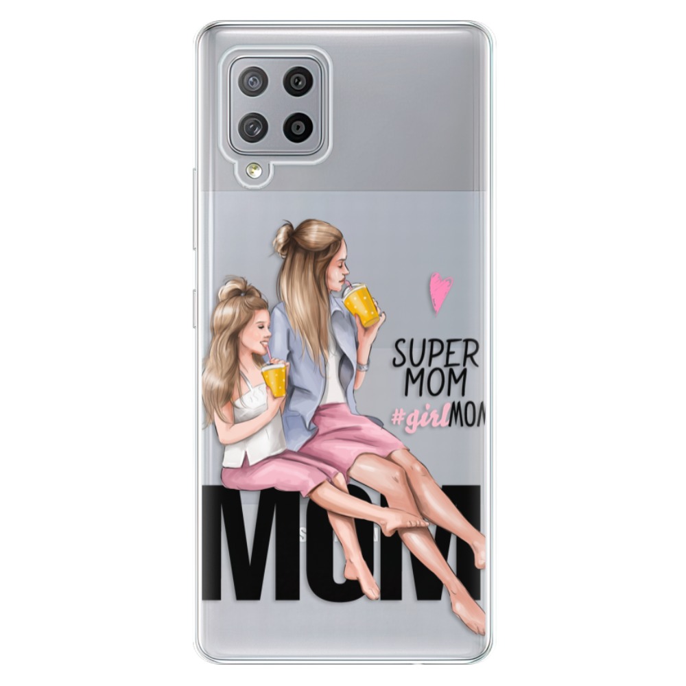Odolné silikónové puzdro iSaprio - Milk Shake - Blond - Samsung Galaxy A42