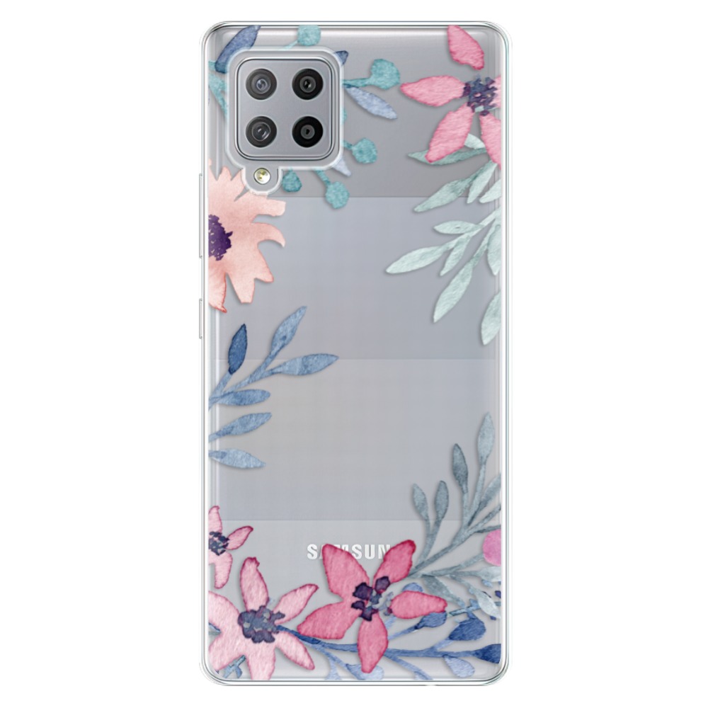 Odolné silikónové puzdro iSaprio - Leaves and Flowers - Samsung Galaxy A42