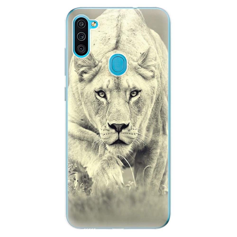Odolné silikónové puzdro iSaprio - Lioness 01 - Samsung Galaxy M11