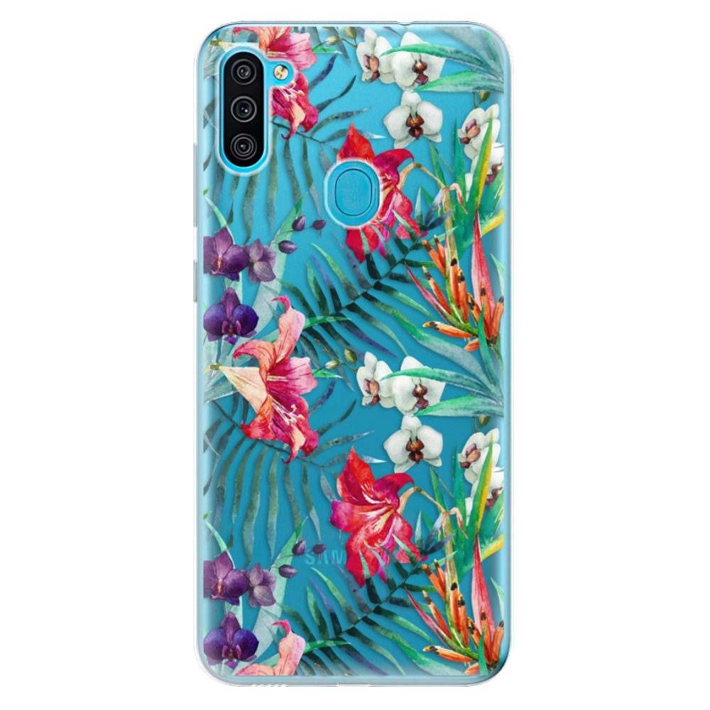 Odolné silikónové puzdro iSaprio - Flower Pattern 03 - Samsung Galaxy M11