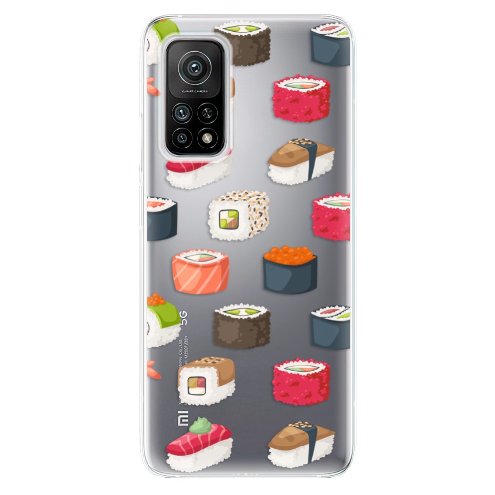 Odolné silikónové puzdro iSaprio - Sushi Pattern - Xiaomi Mi 10T / Mi 10T Pro