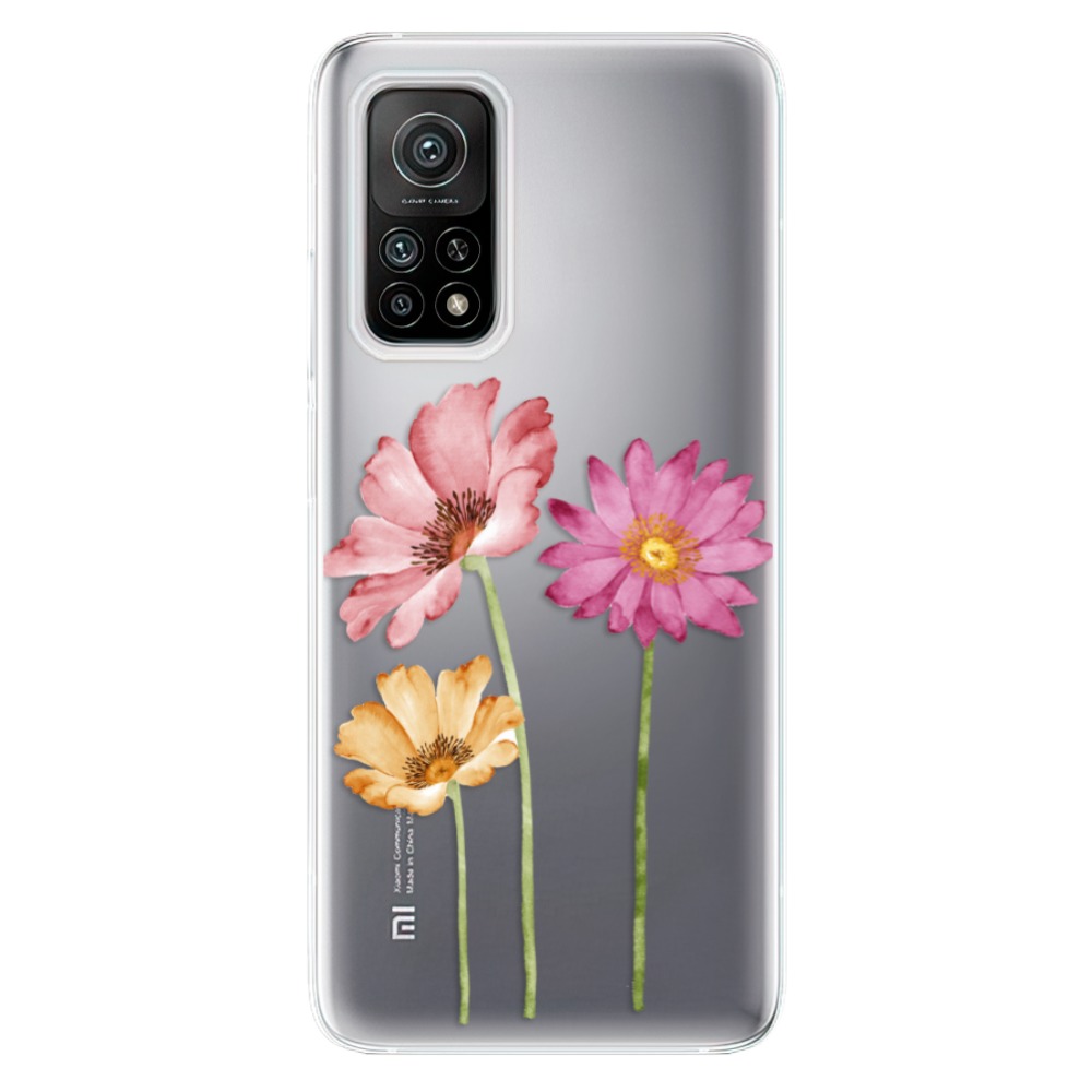 Odolné silikónové puzdro iSaprio - Three Flowers - Xiaomi Mi 10T / Mi 10T Pro