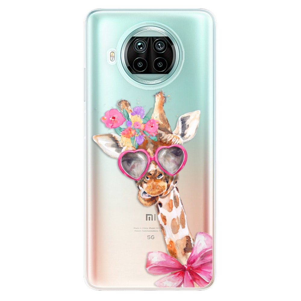 Odolné silikónové puzdro iSaprio - Lady Giraffe - Xiaomi Mi 10T Lite