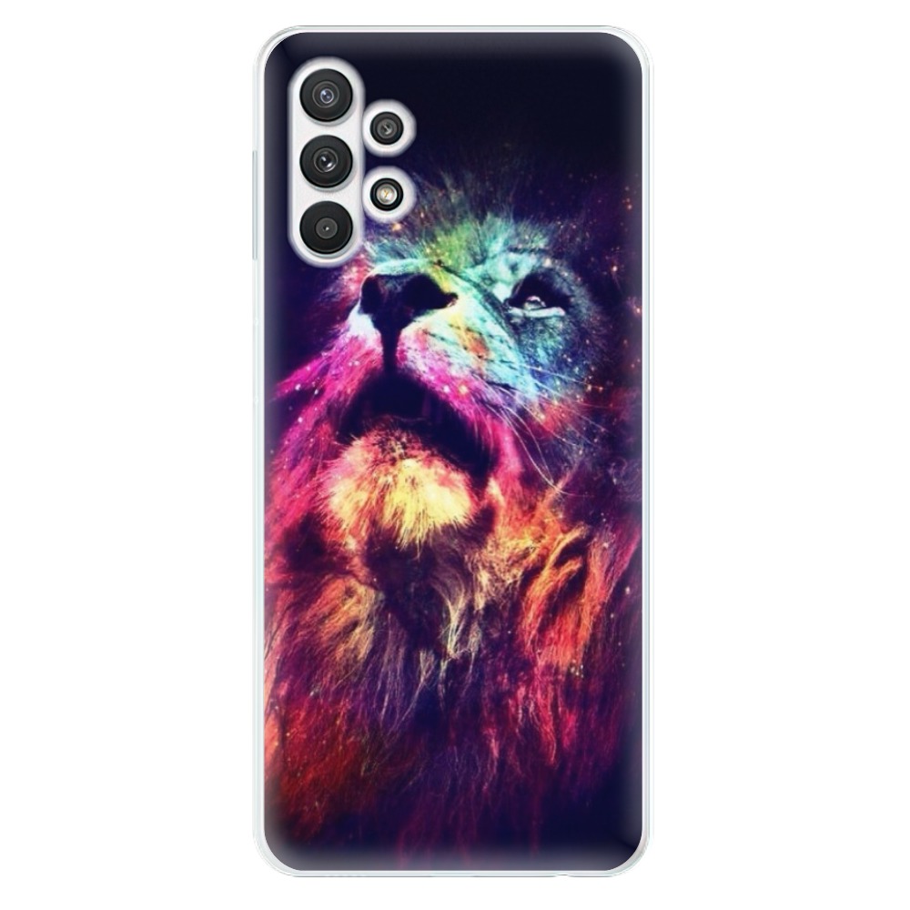 Odolné silikónové puzdro iSaprio - Lion in Colors - Samsung Galaxy A32 5G
